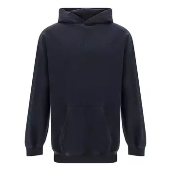 Толстовка bb medium fit hoodie 'washed black' Balenciaga, черный