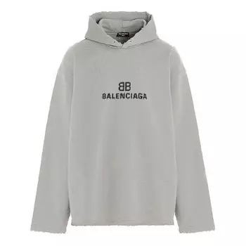 Толстовка bb pixel print hoodie 'grey' Balenciaga, серый