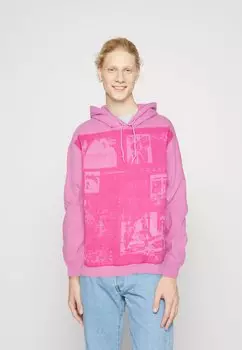 Толстовка BDG Urban Outfitters ФОТО ТРАФЕТ КАПЮШОН, розовый