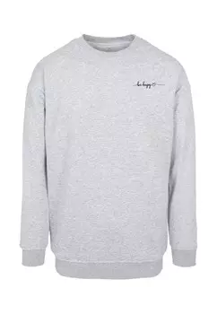Толстовка BE HAPPY CREWNECK Merchcode, серый