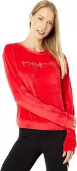 Толстовка Bebe Velour Sweater, красный