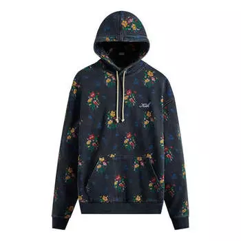 Толстовка begonia floral williams iii hoodie 'nocturnal' Kith, синий