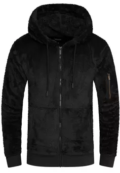 Толстовка behype Teddy Zip, черный