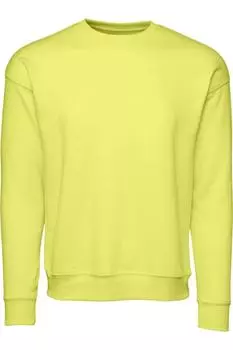 Толстовка BELLA + CANVAS из губчатого флиса с заниженной линией плеч и круглым вырезом, цвет strobe