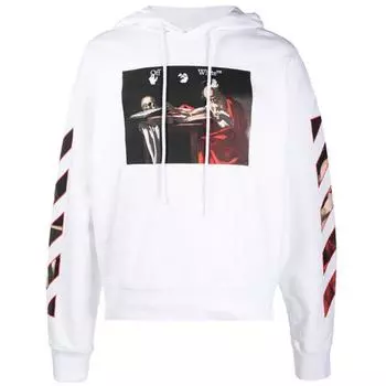 Толстовка белого цвета в стиле оверсайз Caravaggio Off-White, белый