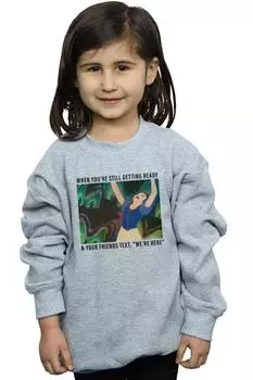 Толстовка «Белоснежка все еще готовится» Disney Princess, серый