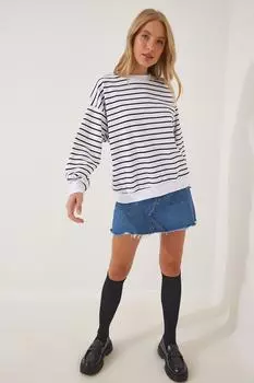 Толстовка - Белый - Классический крой Happiness stanbul, белый