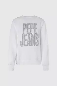 Толстовка - Белый - Классический крой Pepe Jeans, белый