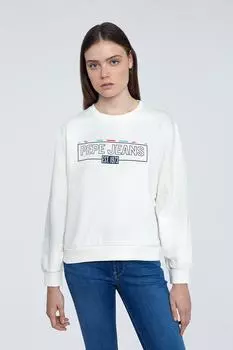 Толстовка - Белый - Классический крой Pepe Jeans, белый