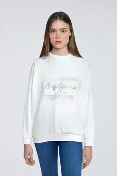 Толстовка - Белый - Классический крой Pepe Jeans, белый