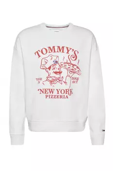Толстовка - Белый - Классический крой Tommy Jeans, белый
