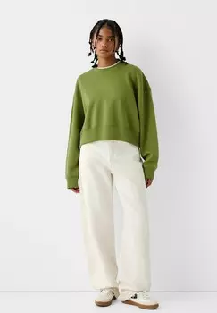 Толстовка Bershka, цвет Evergreen