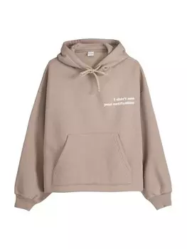 Толстовка Bershka, коричневый