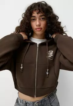 Толстовка Bershka, коричневый