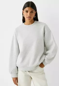 Толстовка Bershka, пестрый серый