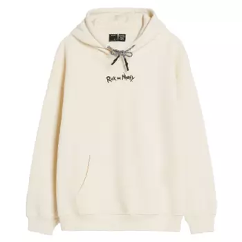 Толстовка Bershka Rick &amp; Morty Print, кремовый