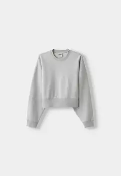 Толстовка Bershka, серо-пятнистый