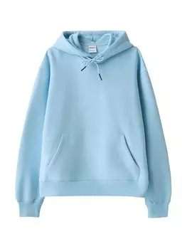 Толстовка Bershka, светло-голубой