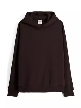 Толстовка Bershka, темно коричневый