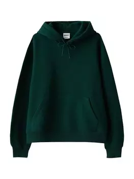 Толстовка Bershka, темно-зеленый