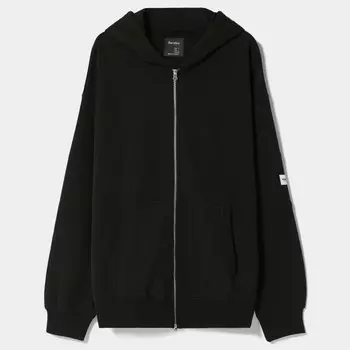 Толстовка Bershka Zip-up, черный