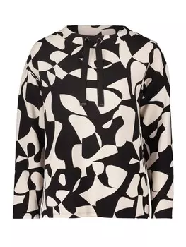 Толстовка Betty Barclay Sweatshirt mit hohem Kragen, цвет Schwarz/Beige