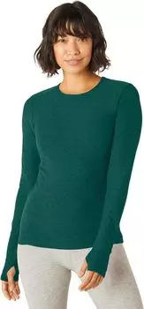Толстовка Beyond Yoga Spacedye Classic Crew Pullover, цвет Lunar Teal Heather