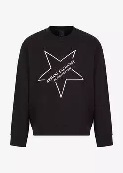 Толстовка без капюшона Armani Exchange, черный