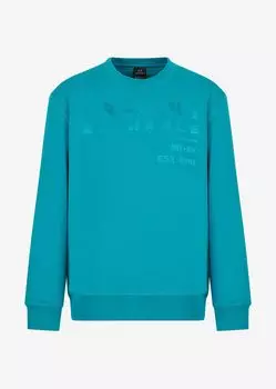 Толстовка без капюшона Armani Exchange, лазурный