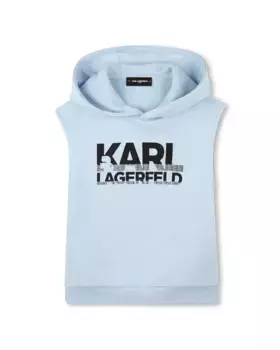 Толстовка без рукавов для мальчика Karl Lagerfeld Kids, голубой