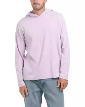 Толстовка без застежек из замшевого джерси Vince, цвет Foxglove