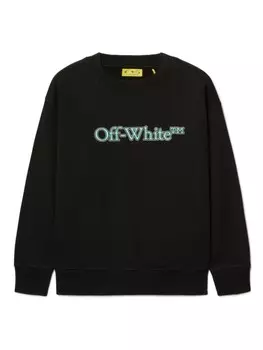 Толстовка Big Bookish Off-White Kids, черный