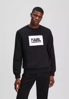 Толстовка BIG STACK LOGO KARL LAGERFELD, черный