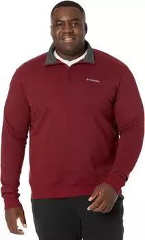 Толстовка Big & Tall Hart Mountain II 1/2 Zip Columbia, цвет Red Jasper