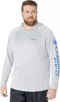 Толстовка Big & Tall Terminal Tackle Columbia, цвет Vivid Blue/Cool Grey Logo