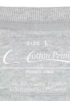 Толстовка BIKE FAHRRAD Cotton Prime, серый