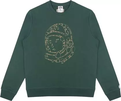 Толстовка Billionaire Boys Club Flagstone Helmet Crew 'Pineneedle', зеленый