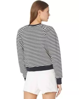 Толстовка Bishop + Young Charlotte Puff Sleeve Sweatshirt, цвет Navy/White Stripe
