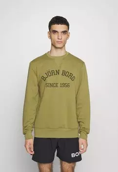 Толстовка Bjrn Borg BORG ESSENTIAL CREW, цвет olive drab