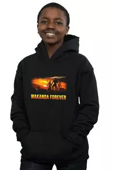 Толстовка Black Panther Wakanda Forever Marvel, черный