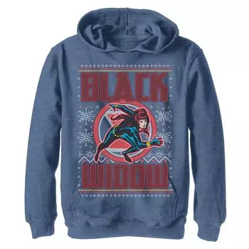 Толстовка Black Widow Ugly Christmas для мальчиков 8–20 лет Marvel