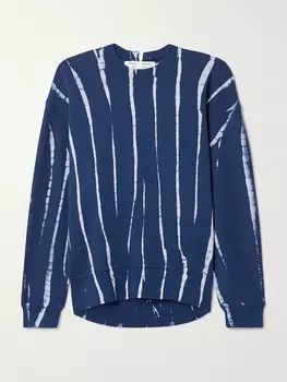 Толстовка Blake из хлопкового джерси с принтом тай-дай Proenza Schouler White Label, синий