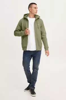 Толстовка BLEND Kapuzensweatjacke BHDownton Zipthrough 20714494, зеленый
