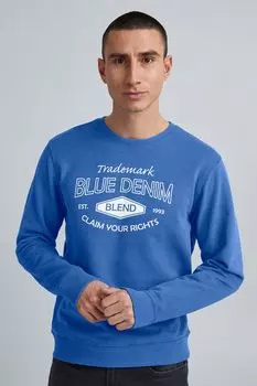 Толстовка BLEND Rundhalspullover 20713265, синий