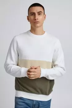 Толстовка BLEND Rundhalspullover 20713643, белый