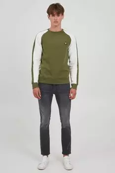 Толстовка BLEND Rundhalspullover BHNeville, зеленый