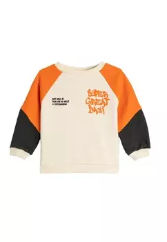 Толстовка BLOCK LONG SLEEVE CREW NECK TEXTURED Koton, цвет beige