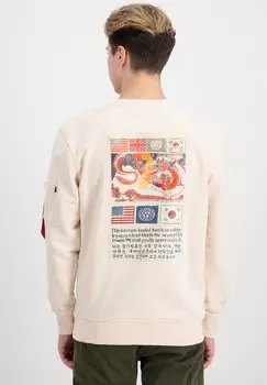 Толстовка Blood Chit Alpha Industries, цвет jet stream white
