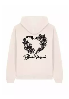 Толстовка BLOOM MOOD BACK EMBROIDERY UNISEX - Hoodie Mira Paris, кремовый