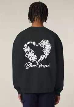 Толстовка BLOOM MOOD BACK EMBROIDERY UNISEX Mira Paris, черный